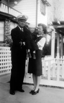 With his parents Helen and Robert Baker